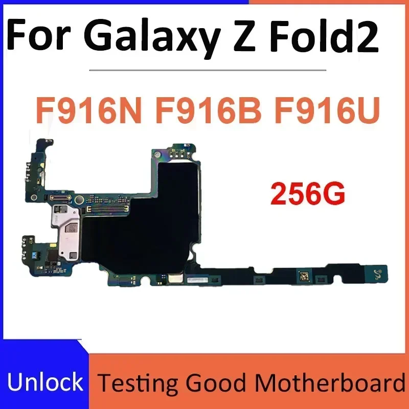 Logic Main Board for Samsung Galaxy Fold 2 F916B F916U F916N Motherboard 5G Fold2 With Full Chips Unlocked Plate,mobile motherboard