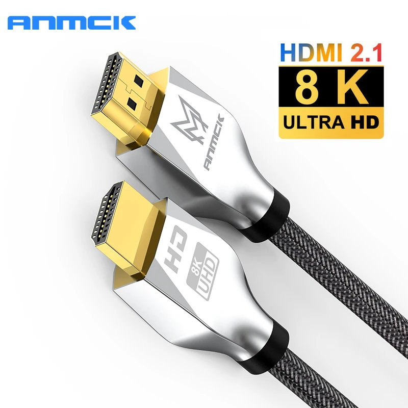Anmck 8K HDMI совместимый с 2 1 кабелем адаптер для аудио кабель ТВ-приставки PS4 монитора