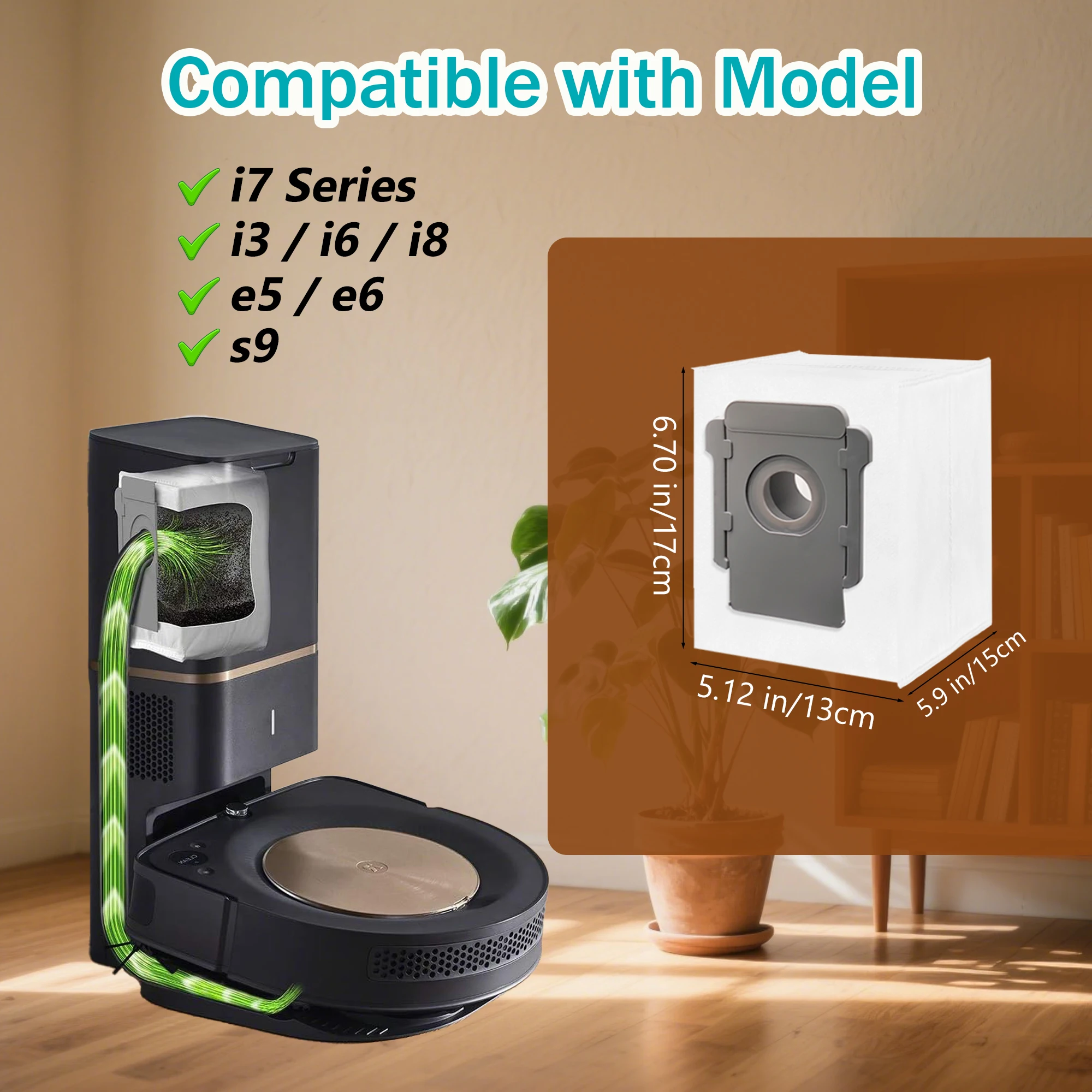 Premium Self-Sealing Vacuum Bags - High-Efficiency for Automatic Dirt Disposal Systems