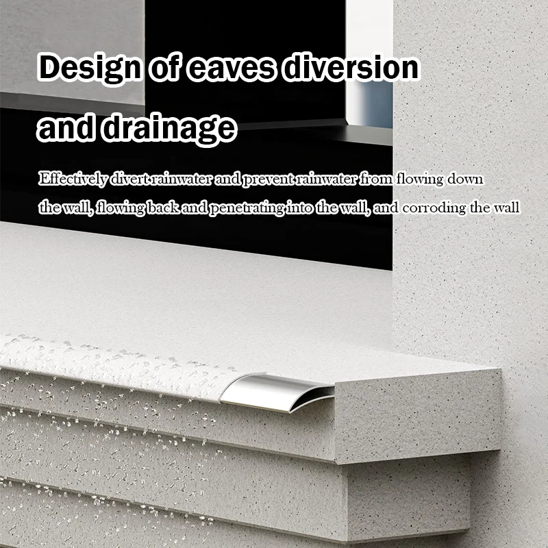 Stop Dripping Rafters Aluminum alloy water drip edge window sill eaves drip line building ...
