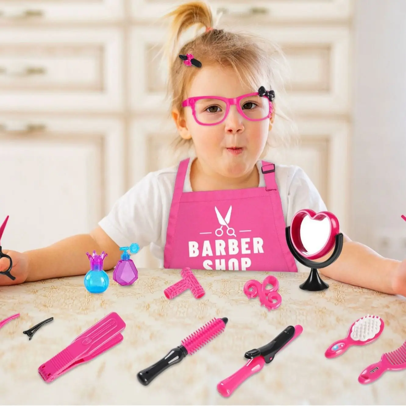 Girls Beauty Salon Set make up kit for kids pretend play toys cosplay for party game maquillage juguetes girls birthday gifts