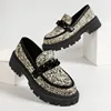 Fujin Denim Print Cloth Synthetic Leather Platform Wedge Chunky Sneaker Comfy High Brand Spring Fashion Autumn Casual Shoes 4