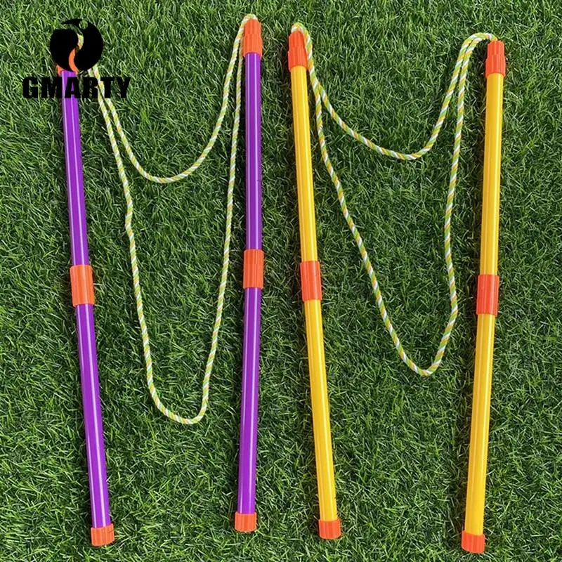 1Set Double Pole Bubble Rope Color Giant Bubble Circle Show Props For Kids Big Bubbles Toy Gift Set Blowing Tool