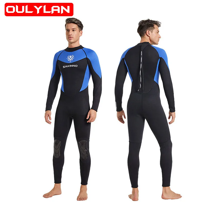 

New 3MM Neoprene Scuba Diving Suit Men Underwater Fishing Snorkeling Wetsuit Surf Spearfishing Windsurf Wet Suit Clothes for Men