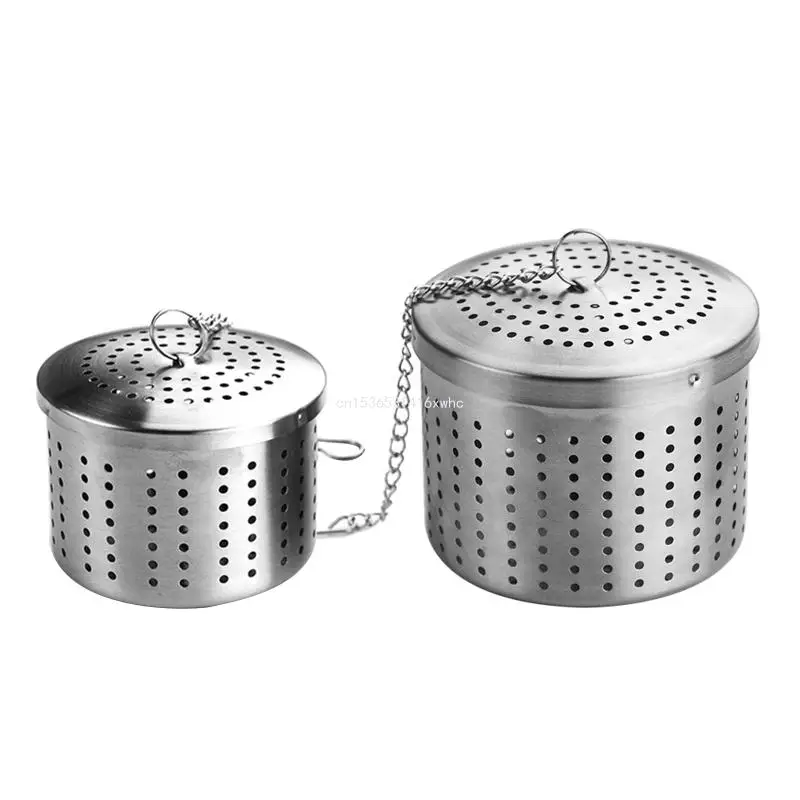 Dropship 304Stainless Steel Herb Filter Seasoning Bucket Reusable Tea Infuser