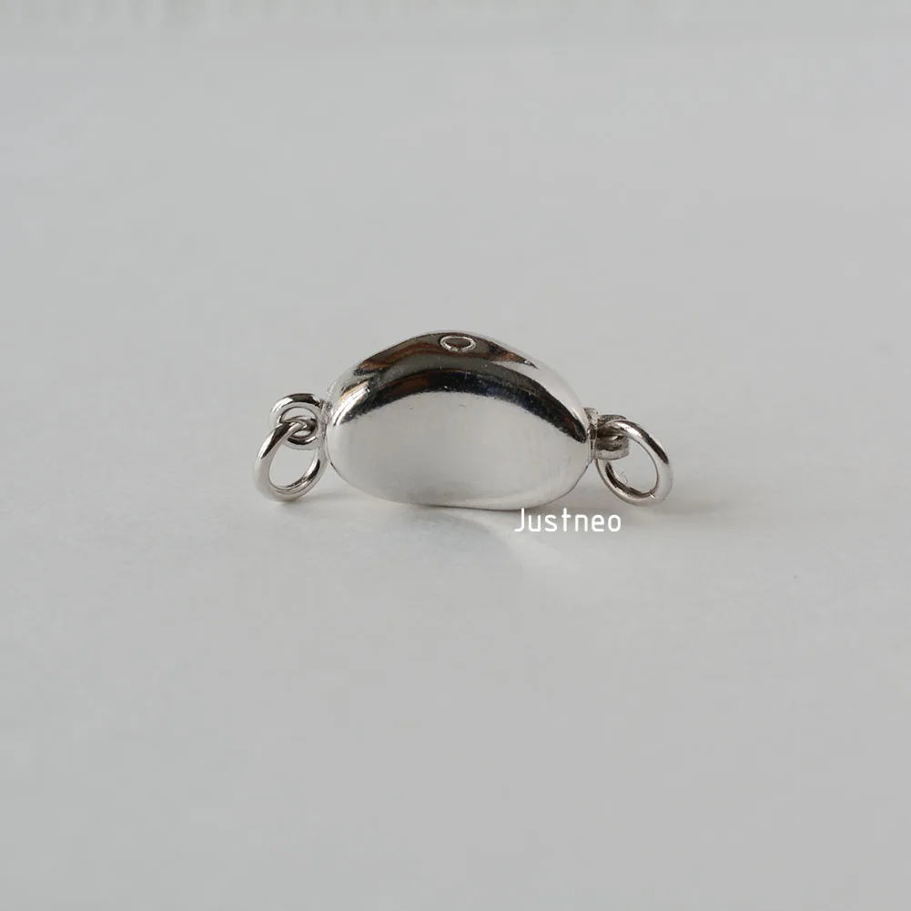 10mm .925 Sterling Silver Magnetic Clasp for Bracelets and Necklaces