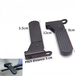 Foldable Lightweight Aluminum Alloy Anti - Slip Foot Pedals (5CM)