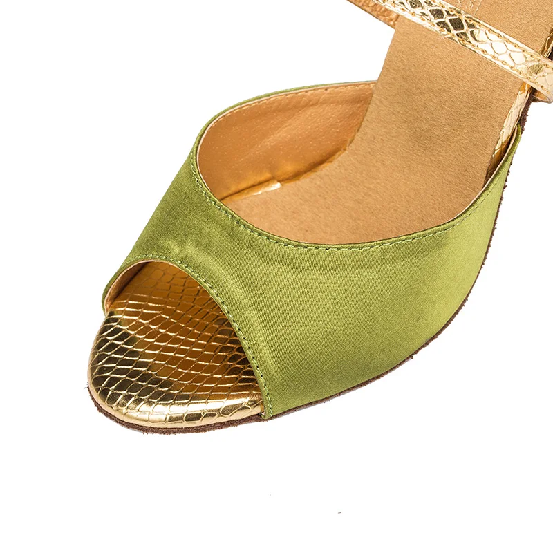 NATASHA2023 Women's Latin Dance Shoes Modern Jazz Adult Summer Sandals Satin Stage Performance Dance Shoes