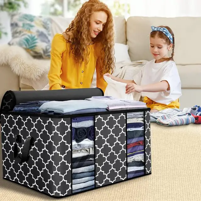 Clothes Organizer Visual Foldable Comforter Storage Bag: Effortless Organization and Protection
