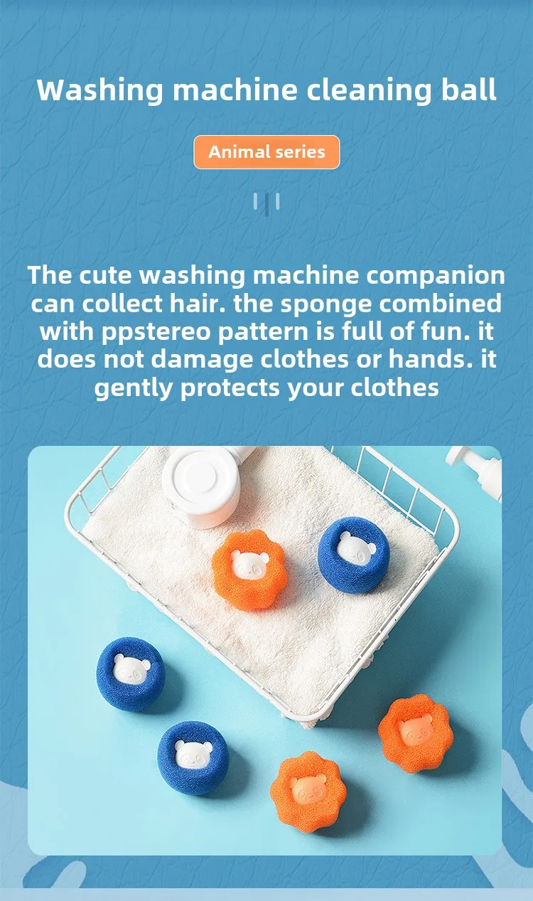 Description Picture 4 of itemWashing Machine Lint Catcher Reusable Pet Hair Remover Ball Laundry Filter Wool Fur Collector Home Cleaning Essential