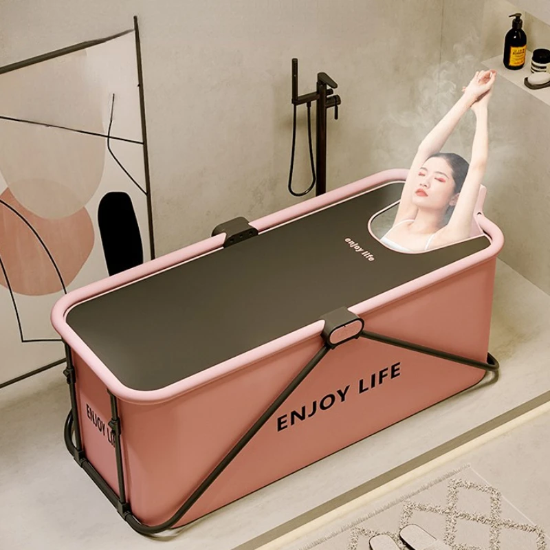 

Luxury Folding Bathtub for Adults Large Home Thick Portable Bathroom Body Bathtub Bucket Shower Hot Tub Spa Bathroom Products