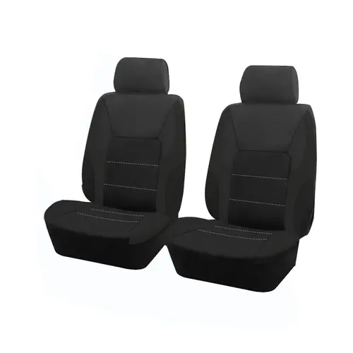AUTO PLUS Sports Universal Polyester Car Seat Cover Set Fit Most Car Plain Fabric Bicolor Stylish Car Accessories Seat Protector - Image 22