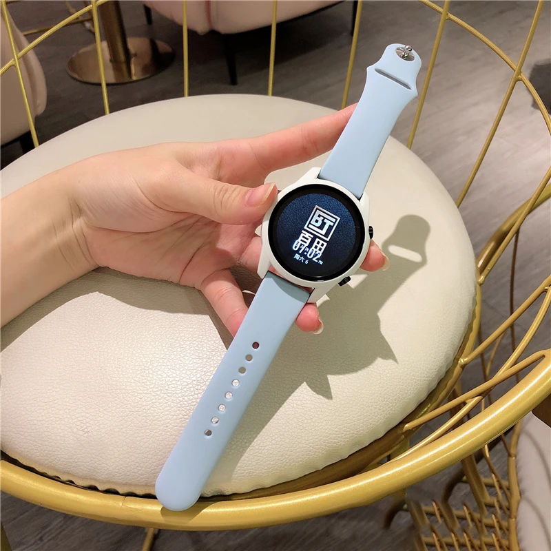 Silicone Replacement Watch Band, 20mm/22mm, Multiple Smartwatch Compatibility