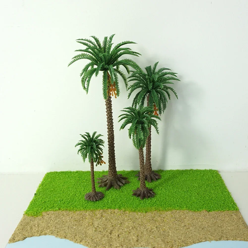 Tropical Miniature Palm Trees Set - Scenic Diorama Decorations
