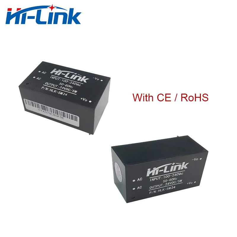 20pcs/lot Hi-Link New 5W AC DC 220V to 12V/5V/3.3V/9V/24V Step Down Power Supply Module HLK-5M05 5M03 5M12 5M09 5M24 2
