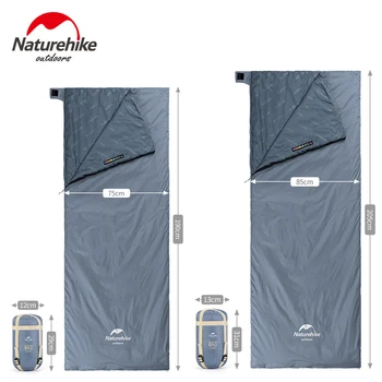 Naturehike LW180 Sleeping Bag Ultralight Waterproof Cotton Sleeping Bag Summer Hiking Camping Sleeping Bag 5