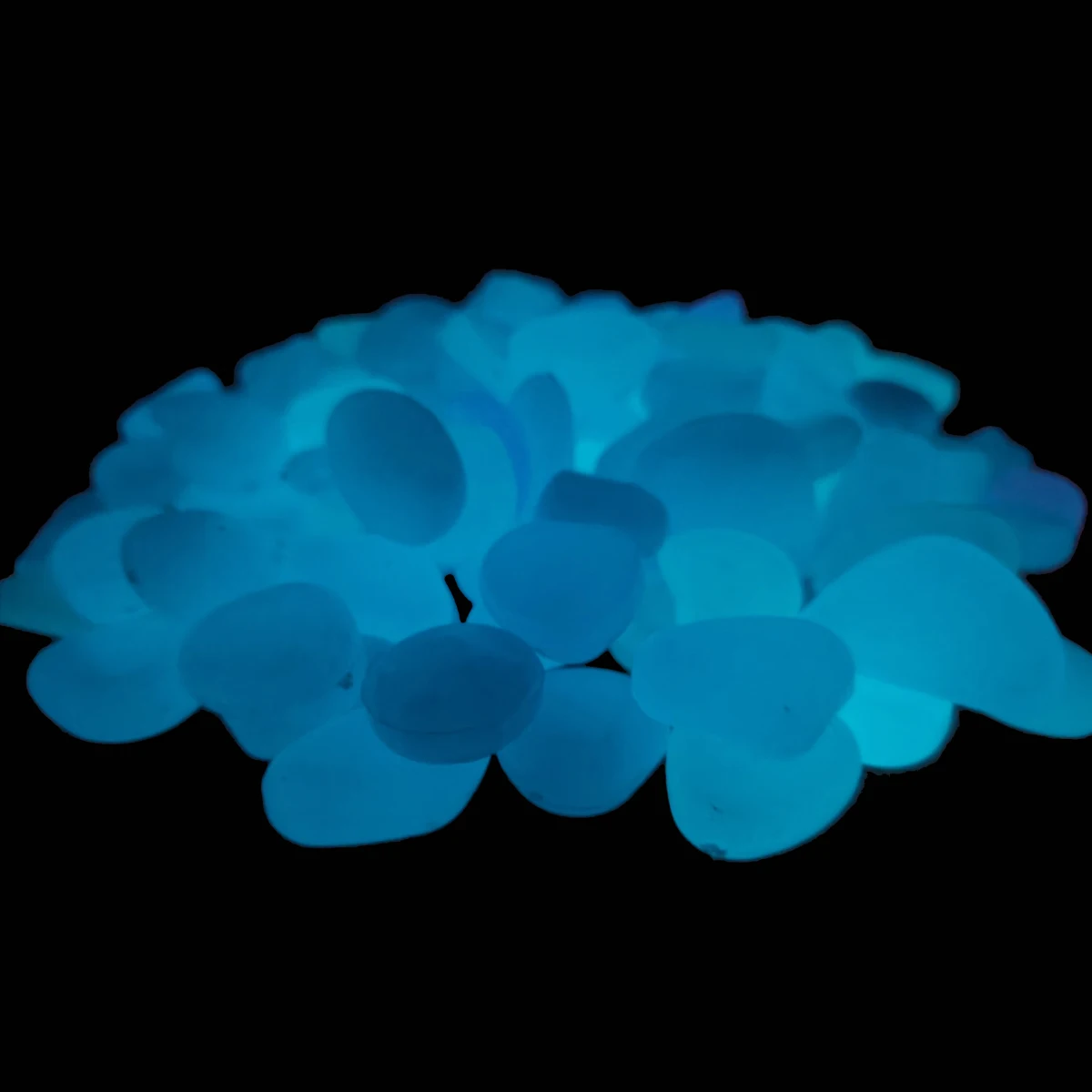 Glowing Rock Cobble Stones 500PCS Garden Paving Luminous Landscape Pebbles Fluorescent Aquarium Fishbowl Fish Tank Globe Stone glow stones decorative stones