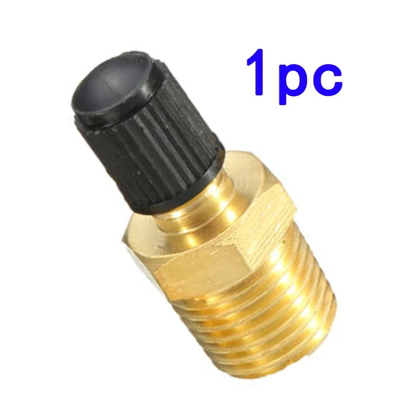 1/4 Inch NPT Solid Nickel Plated Brass Air Compressor Tank Fill Valve 6.35mm Male NPT Standard Thread Core Rated To 2000psi