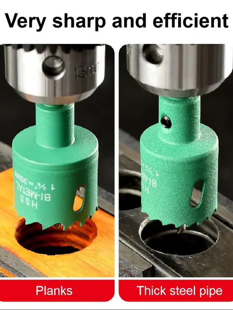 HSS 스틸 바이메탈 구멍 톱: 목재, 석고 보드, 금속 절단에 이상적