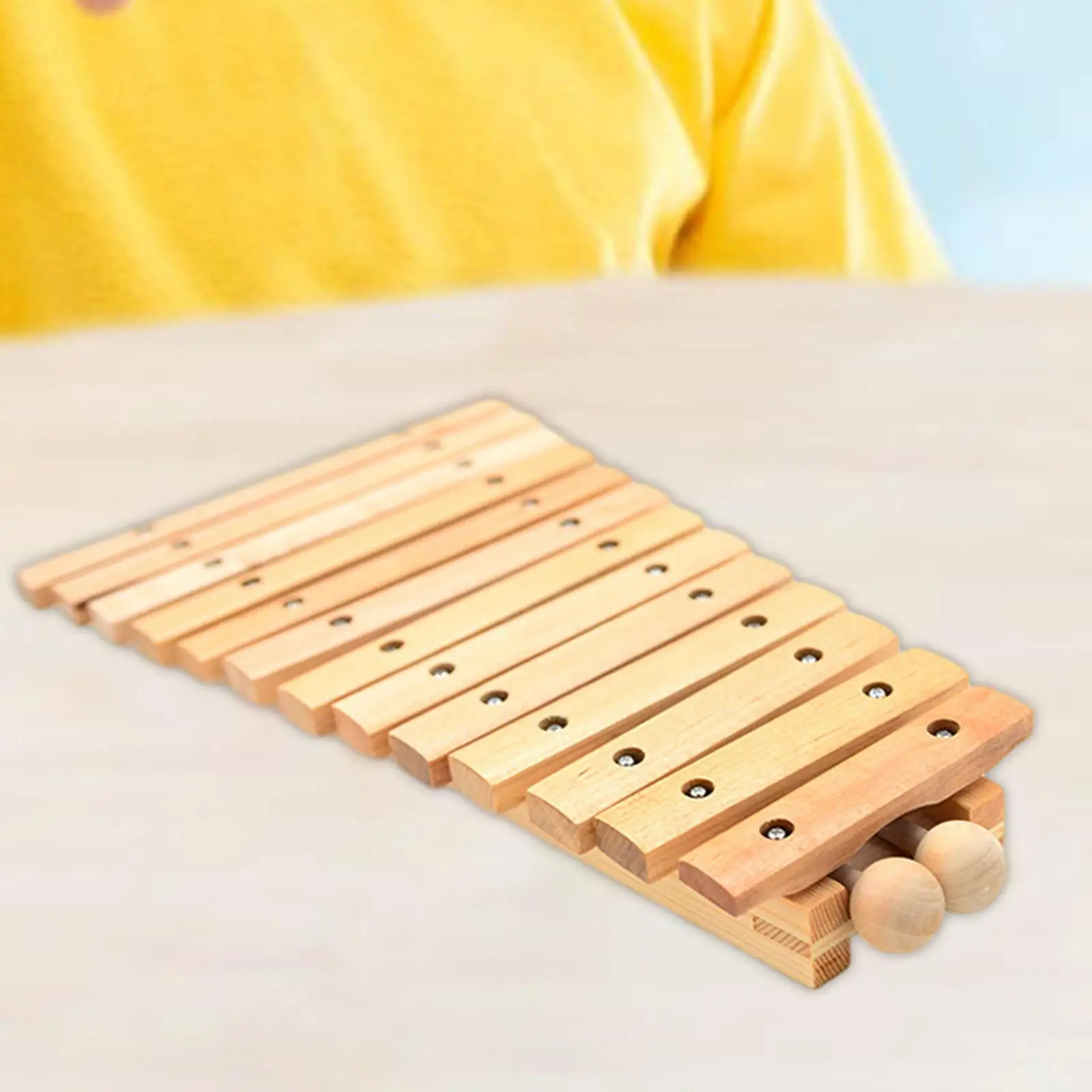 13 Note Xylophone Hand Knock Piano Toy Wood Hand Percussion Xylophone for Kids Montessori for Event School Orchestras Concert