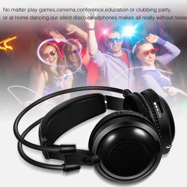 Auriculares inalámbricos para ver TV, plegables sobre los auriculares con  transmisor RF de 2,4 GHz, compatible con RCA AUX, sin retardo de audio