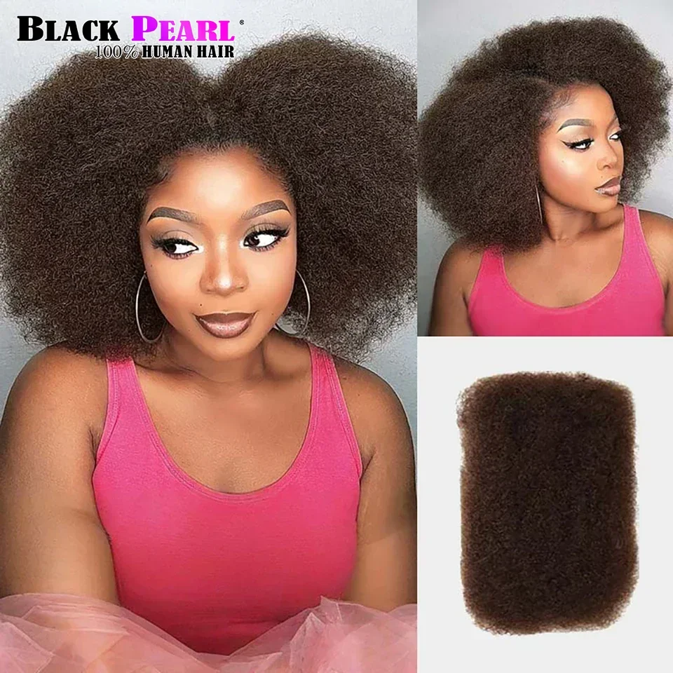 Brazilian Afro kinky Bulk Human Hair For Braiding Dreadlock Hair Queen Virgin Remy Natural Brown 50g/Pc Extension BraidHair