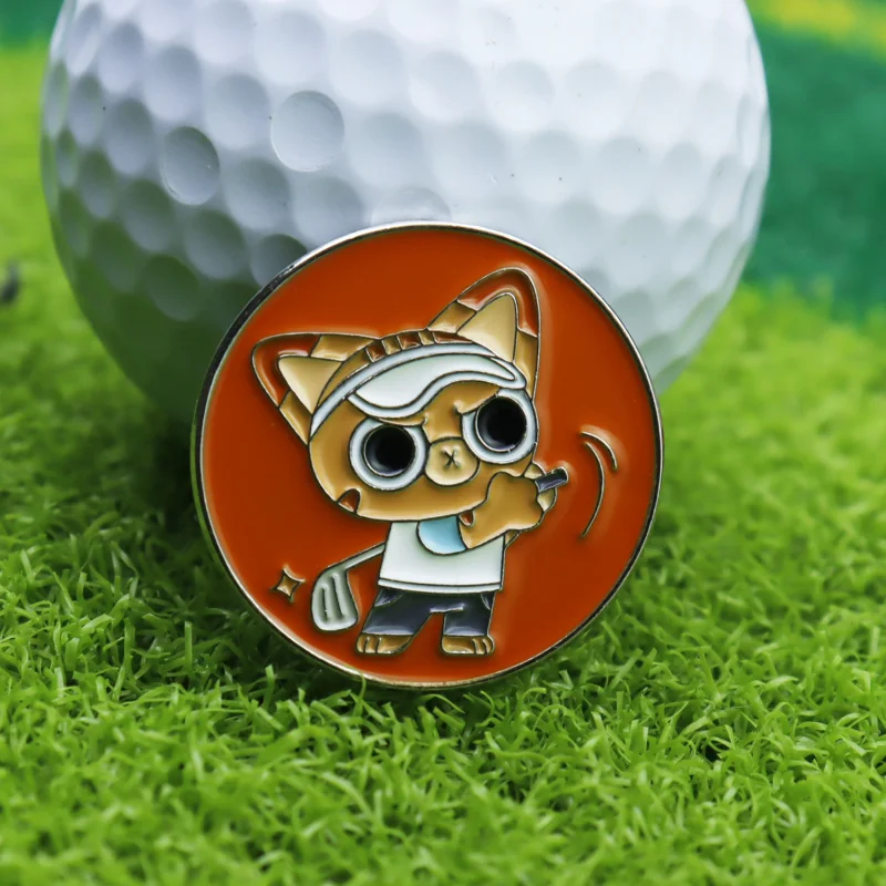 【 New 】 New creative metal enamel ball marker with golf accessories