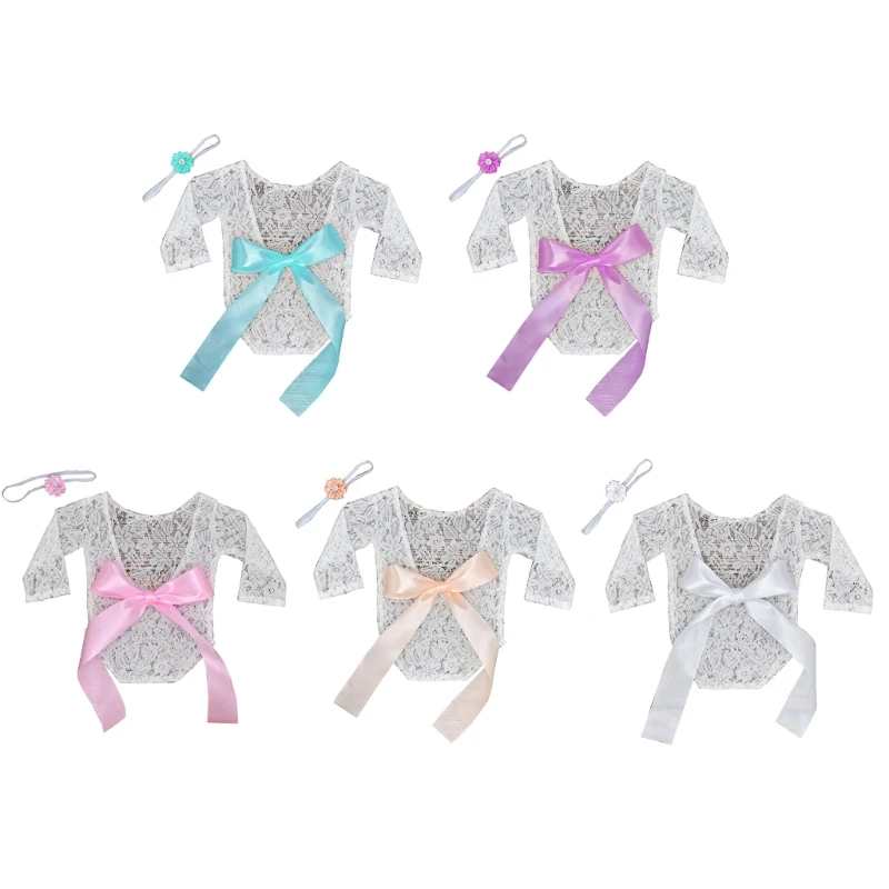 

Newborn Lace Princess Dress Photography Suit Hundred Day Art Photo Clothing Set
