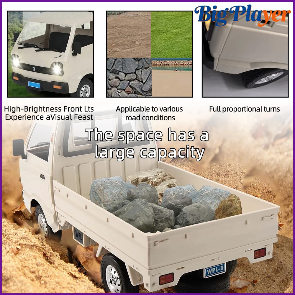 WPL D12 D14 D12S D12미니 1/10 트럭 4WD RWD RC 드리프트 클라이머 2.4G 풀 프로포셔널 RTR 전동 장난감 남아 성인용 선물