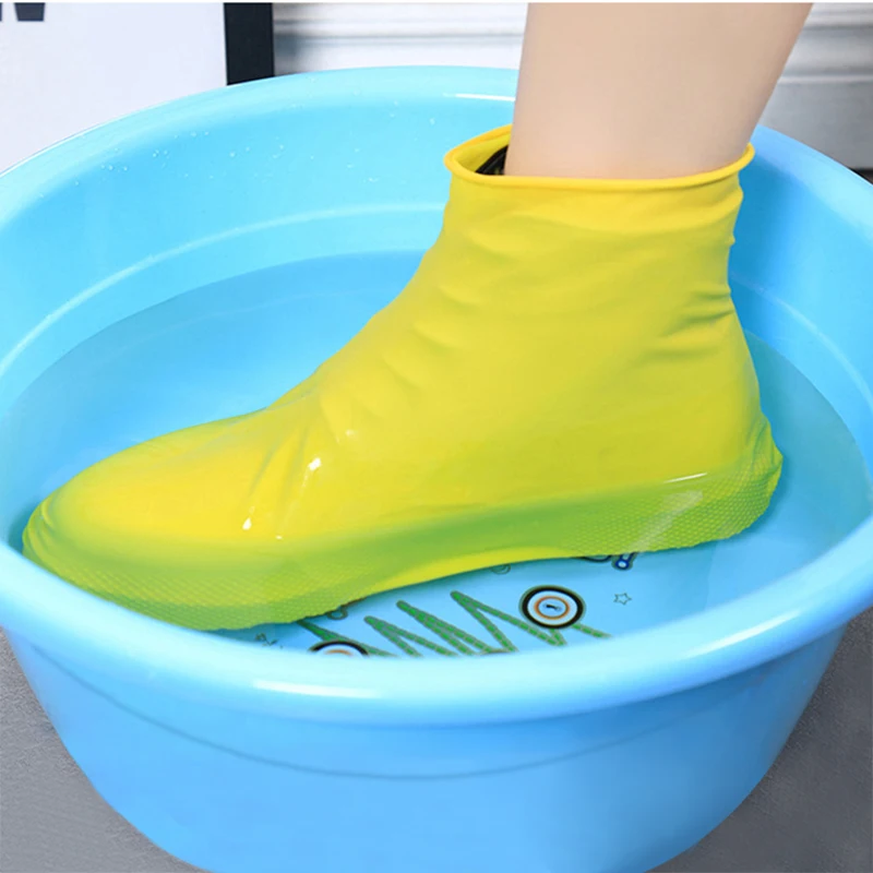 Shoe Covers Rain Boots Waterproof Silicone Rubber Sneakers Protector Foot Cycling