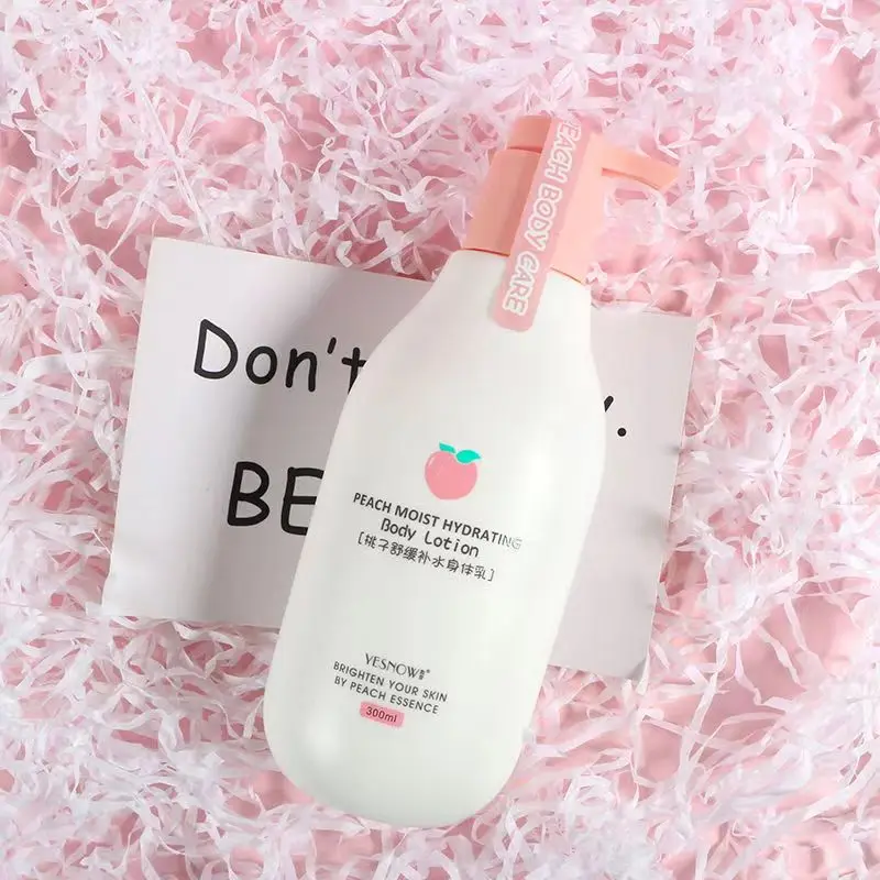Peach Body Lotion Milk For Women Anti-Wrinkle Anti Dry Whitening Cream Care Skin Repair Bleaching Moisturizing Brightening 300ml 3