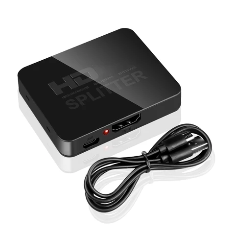 HD 1080p HDCP 4K Splitter HDMI-Compatible Switch Switcher 1X2 Split Amplifier Dual Display For DVD For PS3 HDTV 1 in 2 Out