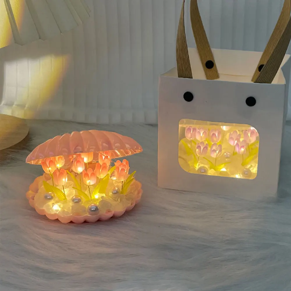 Tulip Night Lamp Handmade DIY For Home Decor Bedroom