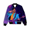 New Fashion Women/Men's 3D Print Prince Rogers Nelson  Zipper Bomber Jackets Men Overcoat Mens Coat Zip Up Jackets 4