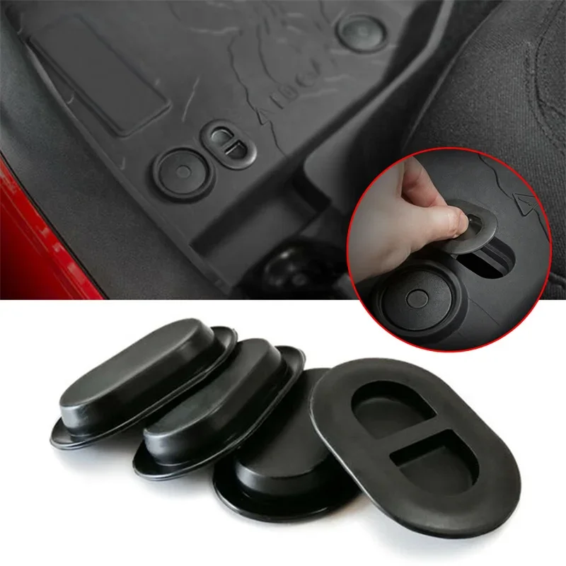 Auto Accessories Car Mats Accessories Car Floor Mat Drain Plug Stopple Rubber Protector Hole Cover Cap Durable Jeep Wrangler JL-Cleaning Accessories
