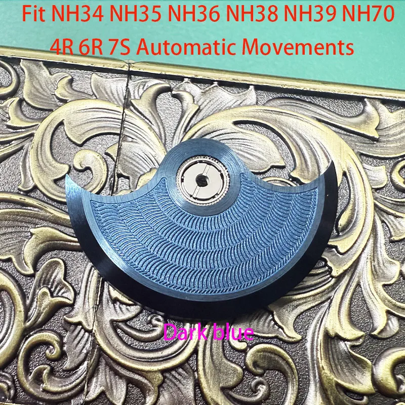 Customized Automatic Hammer Rose Gold Black Blue Silver Gold Watch Rotor Parts