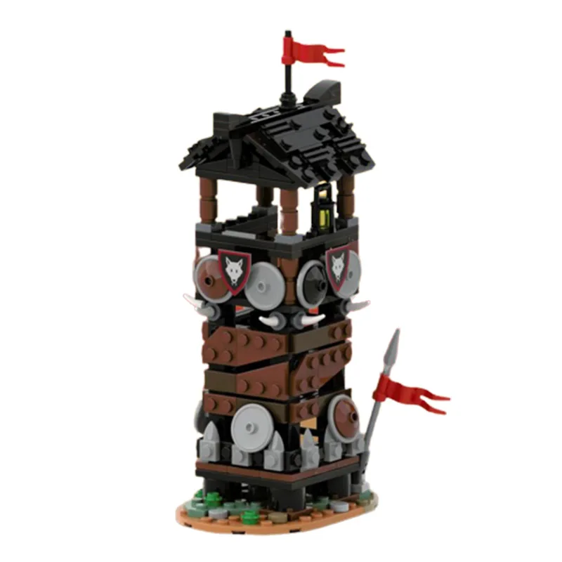 

Конструктор Moc архитектурный волк, башня наблюдения, здание города, башня, кирпич, детская игрушка-пазл, подарок на день рождения