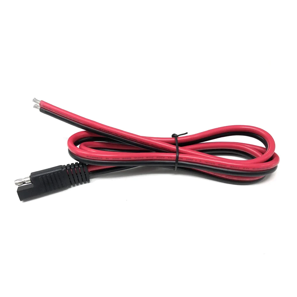 DIY 100CM 12AWG 30A SAE Plug Harness Extension Connector CableSAE Plug Extension Lines Connector for Car Motor Solar Batteries