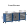 Combination Tool Cabinet,3 Different Types of Tool Cabinets with Connecting Buckle:5-Drawer/7-Drawer/Double-Door Tool Cabinet 2
