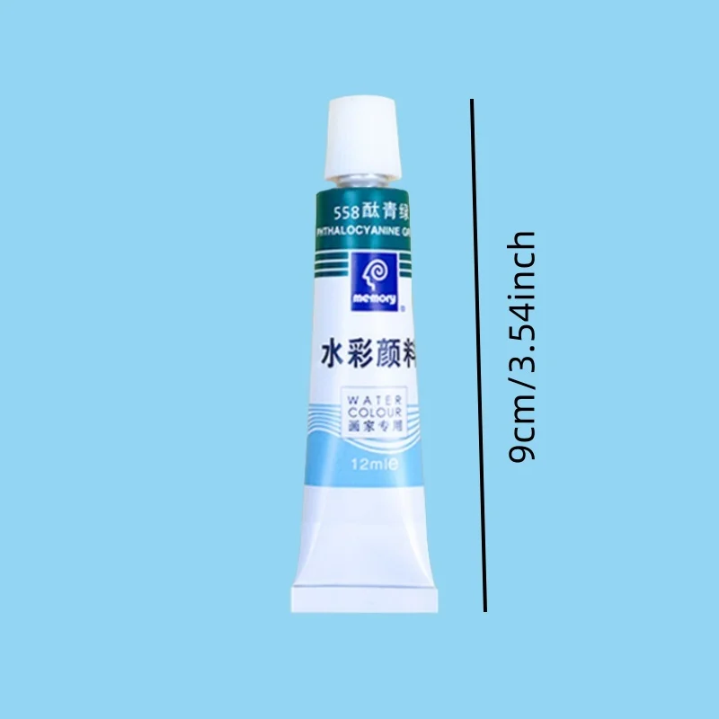 Watercolor pigments 12/24 color -12ml/0.4oz, rich pigments for art creation, illustration design, professional and amateur use