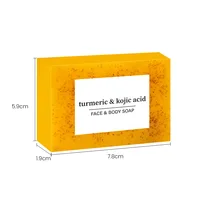 Savon artisanal naturel au gingembre, curcuma et acide kojique 100g – Hydratant, nettoyant pour le corps, au citron, exfoliant doux pour le bain et le visage 6