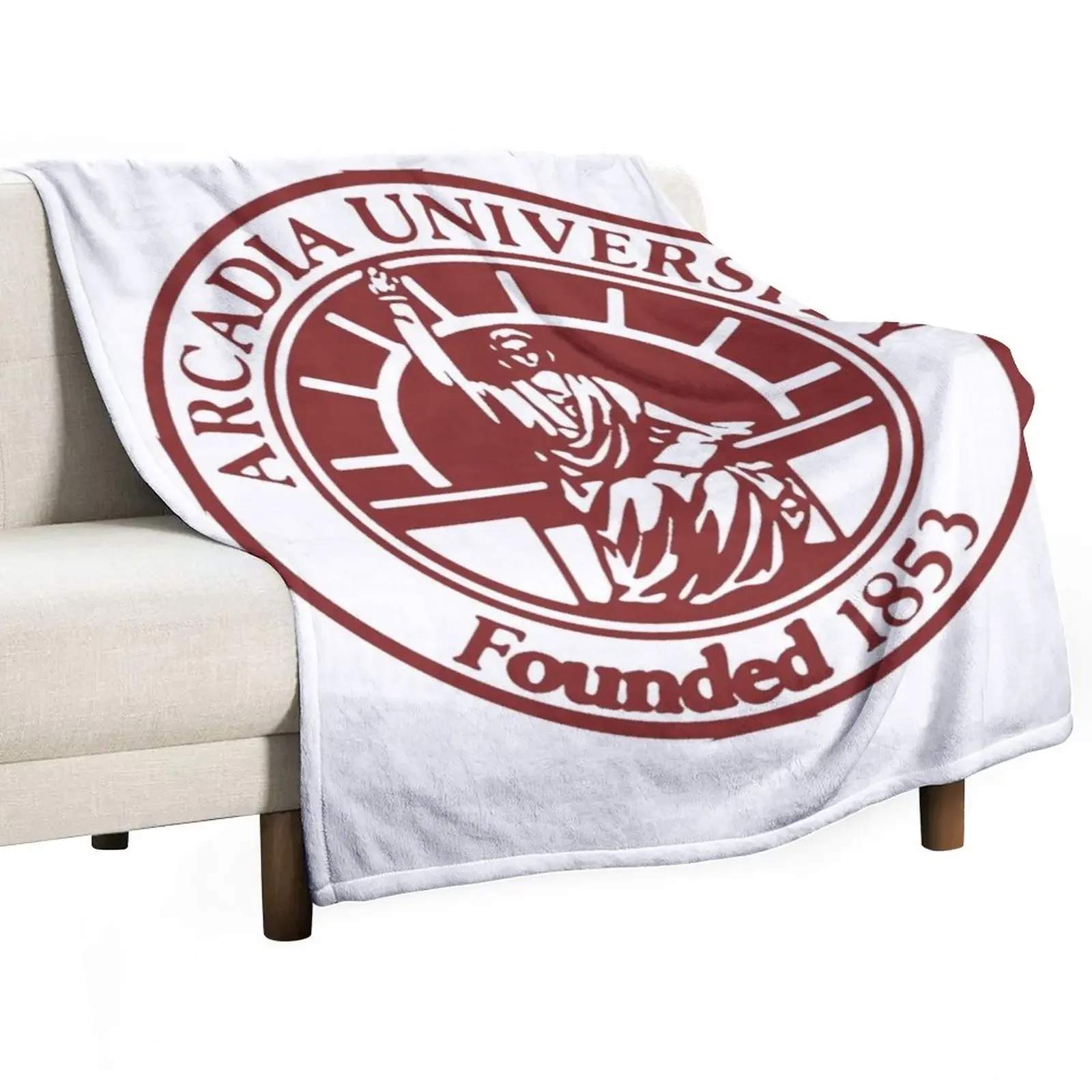 

arcadia university seal Throw Blanket heavy to sleep Bed linens Blankets