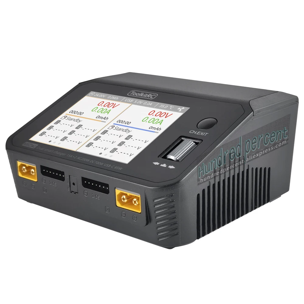 Chargeur LiPo ToolkitRC M6DAC 1-6S 200W 10A USB-C