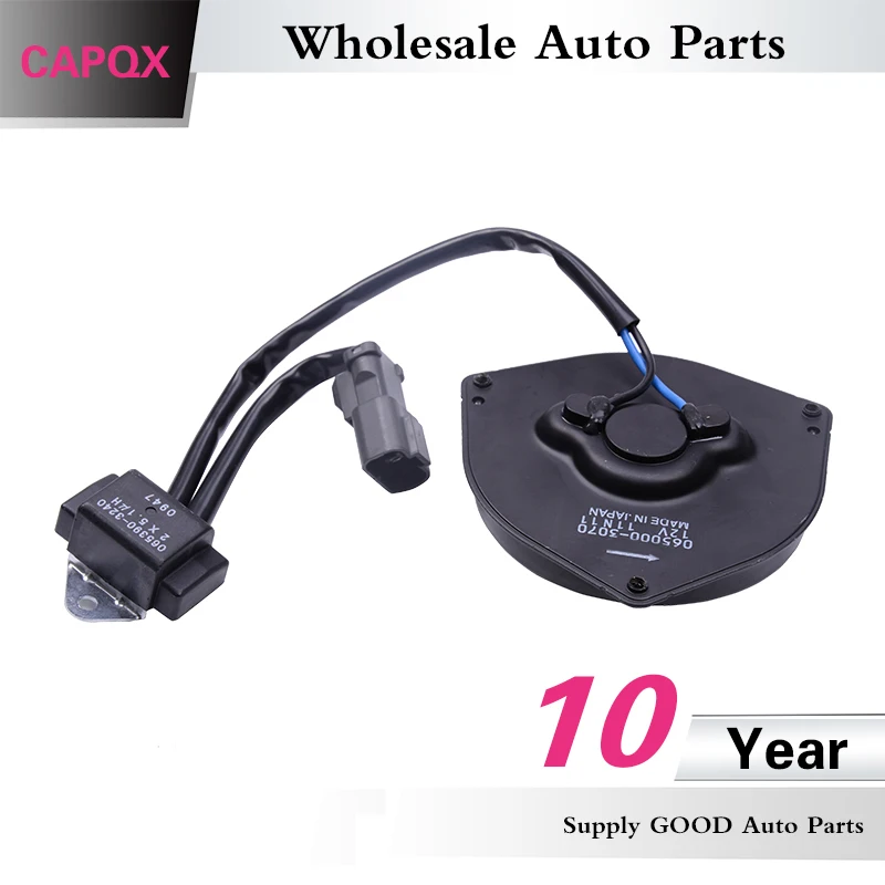 2PCS Condenser & Radiator Cooling Fan Motor For Honda Civic FA1 2006 2007 2008 2009 2010 2011 19030-RNA-A51 38616-PWA-J01 CAPQX electric fan