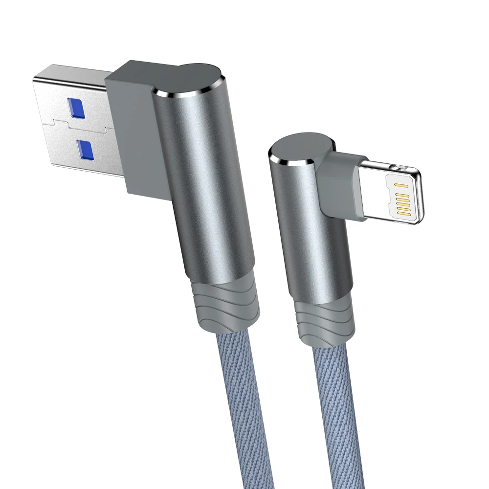 ตัวเลือกสินค้า สายชาร์จ USB 90 องศา สำหรับ iPhone หลายรุ่น ความยาว 2-3 เมตร