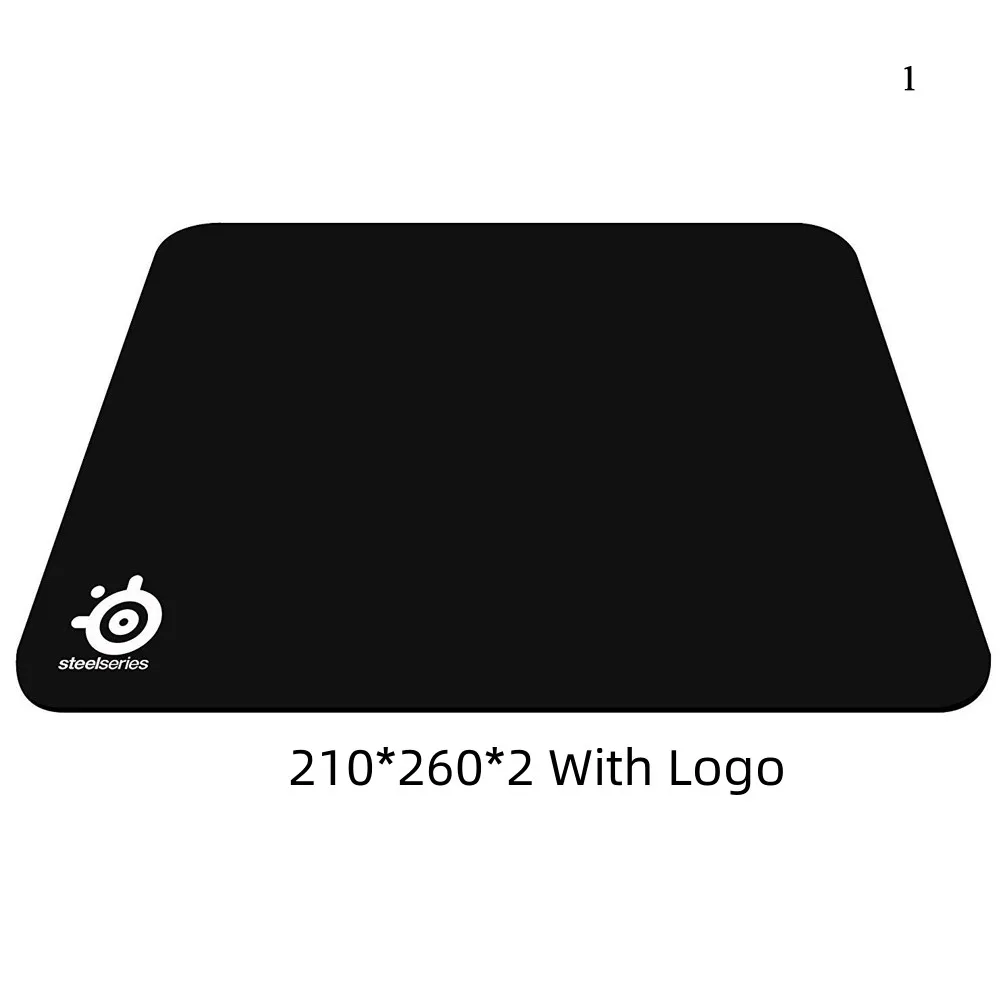 210*260 MM Black Anti-Slip Mouse Pad Thickened Comfortable Computer Mouse Pad Universal Rubber Game Pad