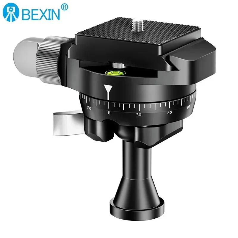 SLR camera panoramic spherical gimbal 360 degree rotating metal gimbal projector with quick release plate