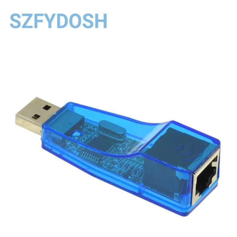 Adattatore Ethernet Usb Esterno Da Usb A Rj45 Scheda Di Rete Cablata Lan Per Laptop Windows 7/Xp/2K/2003 Connettore Qf9700