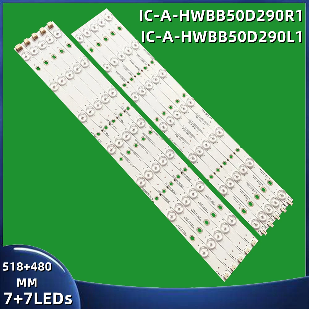 

10 шт. светодиодный комплект, Светодиодная лента для подсветки d50lw7100