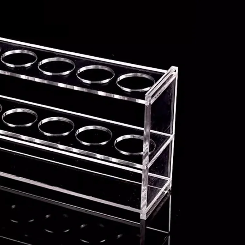 실험실 유기 유리 비색 튜브 랙, 유리 비색 튜브 6 개, 100ml